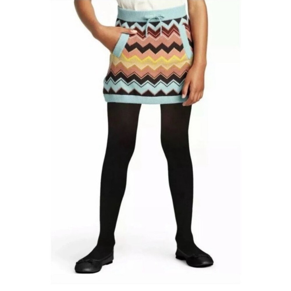 Missoni Target Skirt Girls Large Chevron Sweater Knit Pull On Preppy